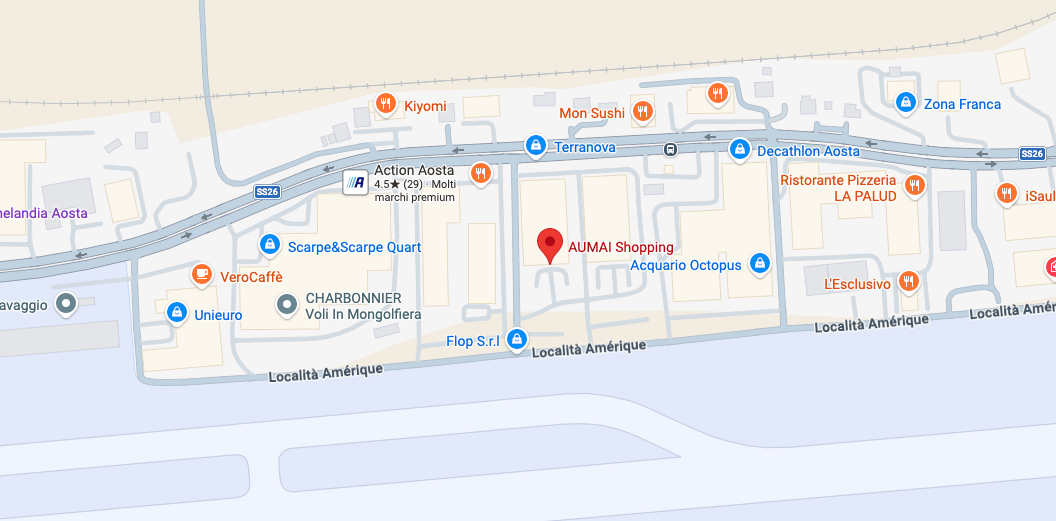 Posizione del negozio Aumai a Quart su Google Maps